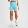 MP Shape Naadloze Fietsshort Voor Dames - Blauwe Tie-dye -Myprotein 14009032 8315056651690515