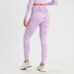 MP Shape Naadloze Legging Voor Dames - Paarse Tie-dye -Myprotein 14009064 1365056652243559