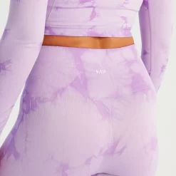 MP Shape Naadloze Legging Voor Dames - Paarse Tie-dye -Myprotein 14009064 4055056652331585
