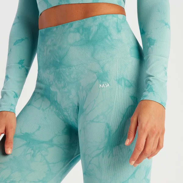MP Shape Naadloze Legging Voor Dames - Schemerblauwe Tie-dye 6 MP Shape Naadloze Legging Voor Dames - Schemerblauwe Tie-dye - Afbeelding 4