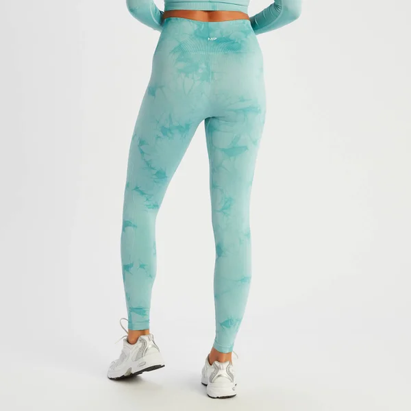 MP Shape Naadloze Legging Voor Dames - Schemerblauwe Tie-dye 4 MP Shape Naadloze Legging Voor Dames - Schemerblauwe Tie-dye - Afbeelding 2