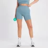 MP Tempo Naadloze Short Van Ribstof Voor Dames - Grafeenblauw -Myprotein 14021565 5725068020537936