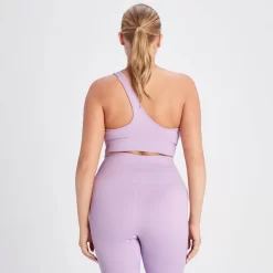 MP Tempo Naadloze Asymetrische Beha Van Ribstof - Fel-lila -Myprotein 14021597 1335068021148580
