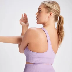 MP Tempo Naadloze Asymetrische Beha Van Ribstof - Fel-lila -Myprotein 14021597 5485068021331472