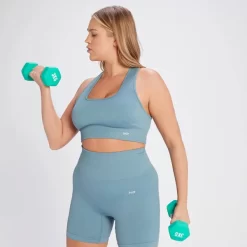 MP Tempo Naadloze Beha Van Ribstof - Grafeenblauw