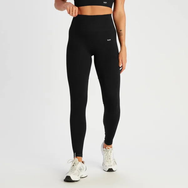 MP Tempo Naadloze Legging Van Ribstof Voor Dames - Zwart 3 MP Tempo Naadloze Legging Van Ribstof Voor Dames - Zwart