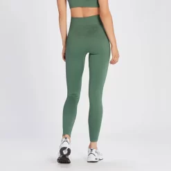 MP Tempo Naadloze Legging Van Ribstof Voor Dames - Dennegroen -Myprotein 14021639 3765068022157225