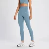 MP Tempo Naadloze Legging Van Ribstof Voor Dames - Stofblauw -Myprotein 14021655 4275074475785554