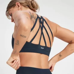 MP Women's Adapt Strappy Sports Bra - Darkest Navy -Myprotein 14021759 6855071718576244