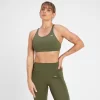 MP Women's Adapt Strappy Sports Bra - Olive Green -Myprotein 14021767 2695071718631420