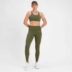 MP Women's Adapt Strappy Sports Bra - Olive Green -Myprotein 14021767 6035071718749884