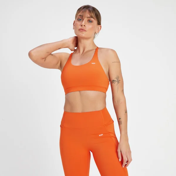 MP Women's Adapt Strappy Sports Bra - Tangerine 3 MP Women's Adapt Strappy Sports Bra - Tangerine