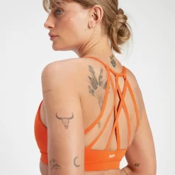 MP Women's Adapt Strappy Sports Bra - Tangerine 9 MP Women's Adapt Strappy Sports Bra - Tangerine -Myprotein 14021775 9905071719055281