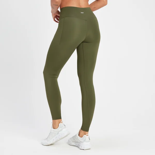 MP Women's Adapt Leggings - Olive Green 4 MP Women's Adapt Leggings - Olive Green - Afbeelding 2