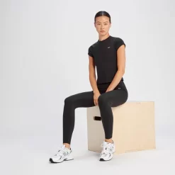 MP Tempo Basic T-shirt Met Korte Mouwen Voor Dames - Zwart -Myprotein 14021927 1525068739943327