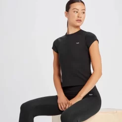 MP Tempo Basic T-shirt Met Korte Mouwen Voor Dames - Zwart -Myprotein 14021927 3485068740057507