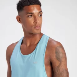 MP Men's Velocity Stringer Vest - Sky Blue -Myprotein 14184952 1615072911659930