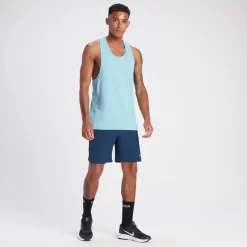 MP Men's Velocity Stringer Vest - Sky Blue -Myprotein 14184952 1815072911612704