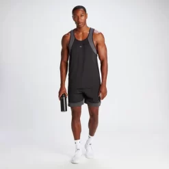 MP Tempo Sporthemd Met Halternek Voor Heren - Zwart -Myprotein 14186128 1025064138133977