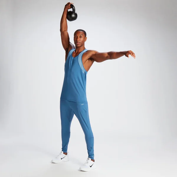 MP Tempo Sporthemd Met Halternek Voor Heren - Indigoblauw 5 MP Tempo Sporthemd Met Halternek Voor Heren - Indigoblauw - Afbeelding 3