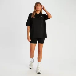 MP Tempo Oversized T-shirt Voor Dames - Zwart -Myprotein 14220428 8435056651726989