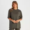 MP Tempo Oversized T-shirt Voor Dames - Taupe-groen 2 MP Tempo Oversized T-shirt Voor Dames - Taupe-groen -Myprotein 14220436 1185056651839885