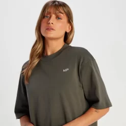 MP Tempo Oversized T-shirt Voor Dames - Taupe-groen -Myprotein 14220436 2045056651983321