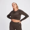 MP Women's Shape Seamless Long Sleeve Crop Top - Coffee -Myprotein 14288903 1185068762465932